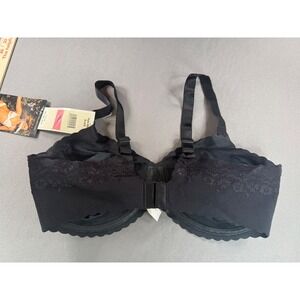 NWT Playtex Collection Only You Bra 4350 Black Lace Underwire 38D